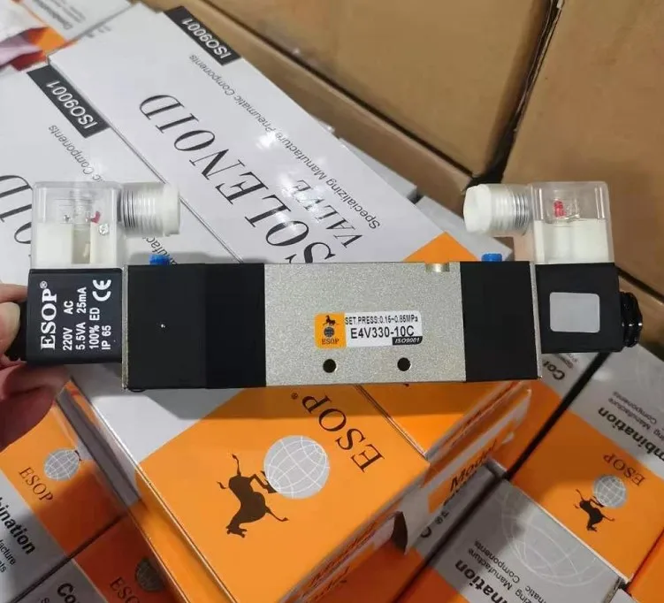 esop solenoid valve set press:0.15 0.8mpa e4v330 10c e3v210 08 es3522 08c e4v310 10 e4v210 ac220v ac110v dc24v dc12v esop solenoid valve set press:0.15 0.8mpa e4v330 10c e3v210 08 es3522 08c e4v310 10 e4v210 ac220v ac110v dc24v dc12v