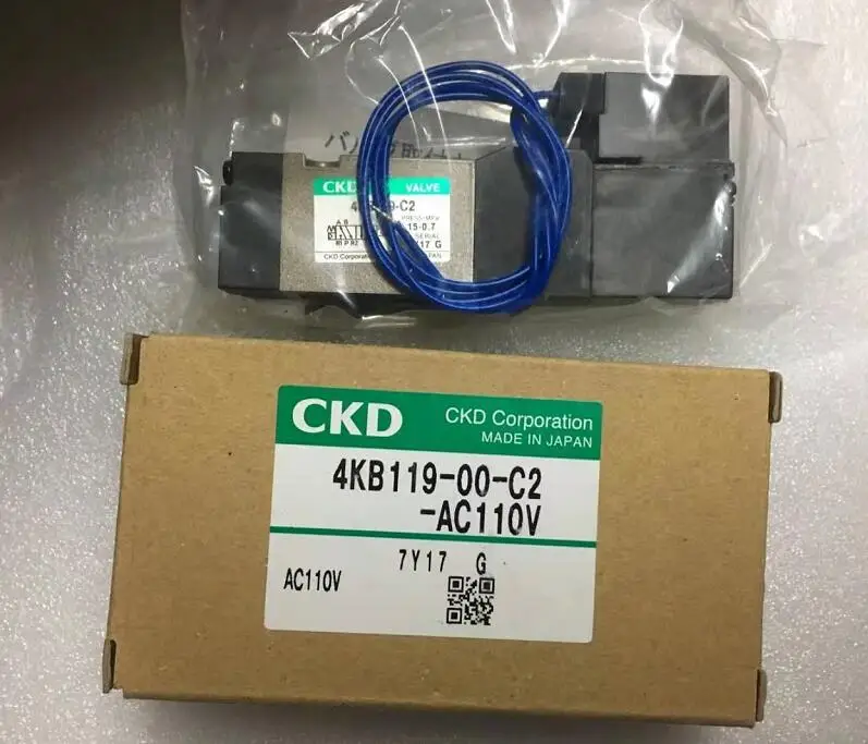 ckd pneumatic solenoid valve 4kb119 00 c2 ac110v ckd corporation made in japan ckd pneumatic solenoid valve 4kb119 00 c2 ac110v ckd corporation made in japan